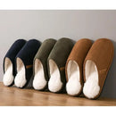 Roxoni Men's Warm Soft Furr House Memory Foam Slipper