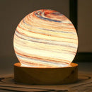 Adjustable Glass Art Planet Led Desk Lamp Planet Lamp Night