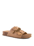 Minata Platform Buckled Slide Sandals - OutletSavings