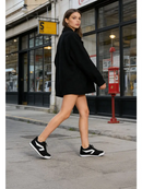 Tibala Padded Collar Lace-Up Sneakers
