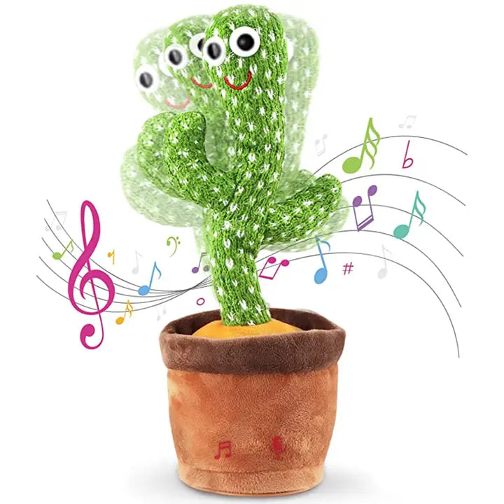 Dancing Cactus Mimicking Toy, Usb Rechargeable, 120 Songs