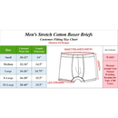 Blu Rock Men's Stretch Cotton Boxer Briefs (3 Pack)