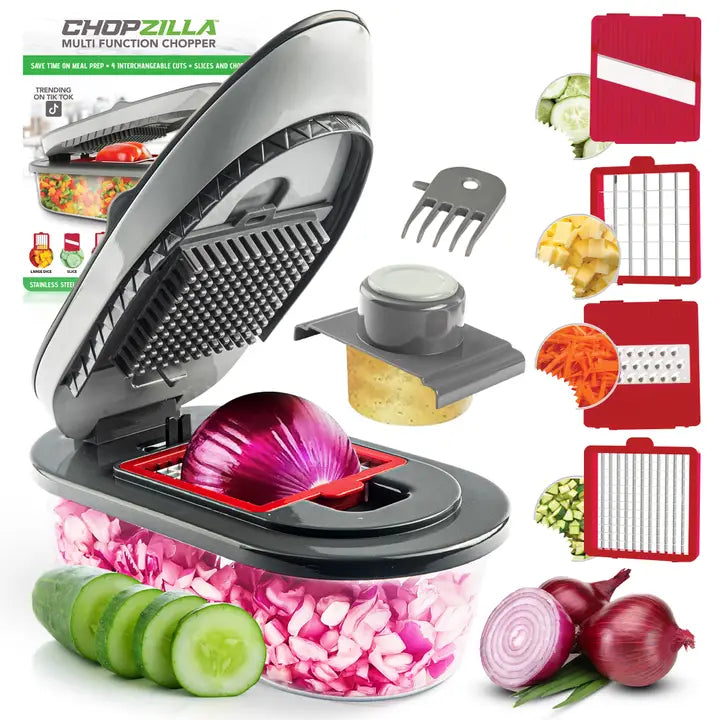 Chopzilla Portable Multi Function Chopper with 4 Blades