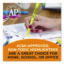 BIC Brite Liner Highlighters Pocket Style, Chisel Point, Assorted, 5-Pack