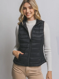 Ultra Lightweight Padded Puffer Vest w/ Pouch - OutletSavings