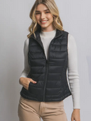 Ultra Lightweight Padded Puffer Vest w/ Pouch - OutletSavings