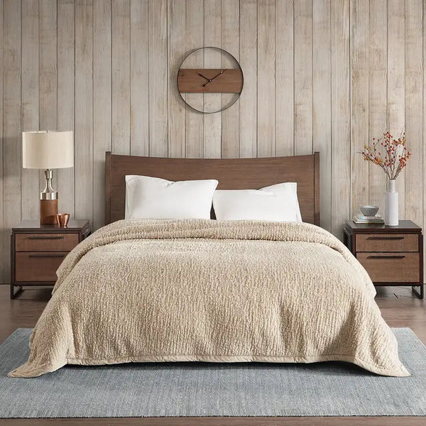 Berber Sherpa Bedding Blanket