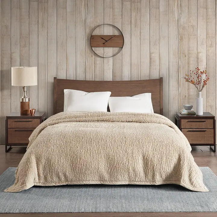 Berber Sherpa Bedding Blanket