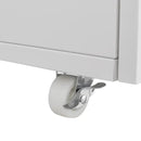 Mobile Office Printer Stand with File Drawer White