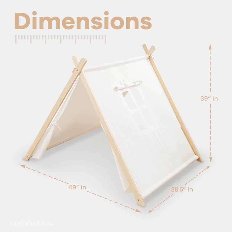 Kids Play Tent, Indoor Canvas Play Tent By Comfy Cubs