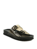 Minata Platform Buckled Slide Sandals - OutletSavings