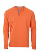 Men's Henley Long Sleeve Tee
