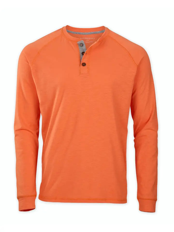 Men's Henley Long Sleeve Tee