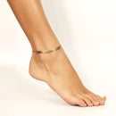 Stainless Steel Gold Chevron Chain Bracelet