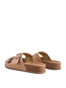 Minata Platform Buckled Slide Sandals - OutletSavings