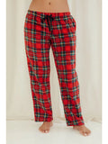 Youmita Lady Plaid Fleece Pajamas
