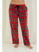 Youmita Lady Plaid Fleece Pajamas