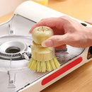 Eco Kitchen Cleaning Supplies - 1 Pack Bamboo Dish Brush