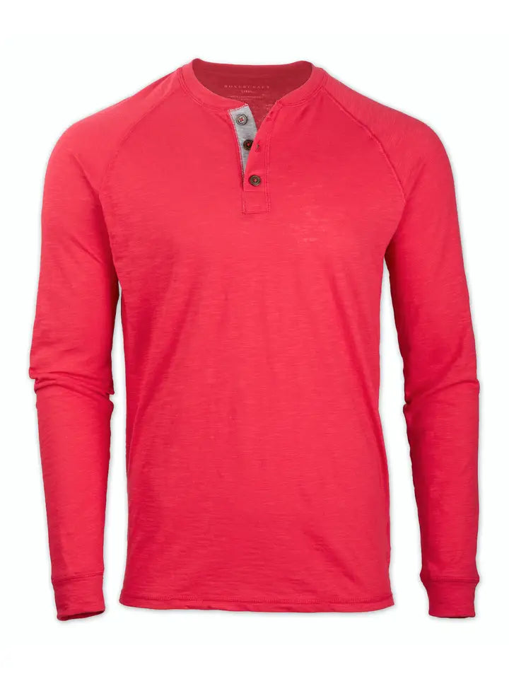 Men's Henley Long Sleeve Tee