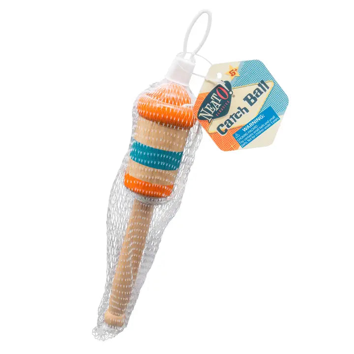 Neato! Wooden Catch Ball, Retro Classic, Vintage Toys