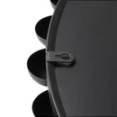 Round Iron Framed Wall Decor Mirror, Black