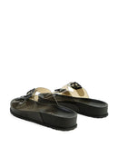 Minata Platform Buckled Slide Sandals - OutletSavings