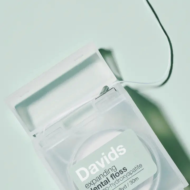 Davids Expanding Dental Floss / Refillable Dispenser / Mint