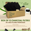 Activated Charcoal Compost Bin Filters 3.5" - Pack of 12