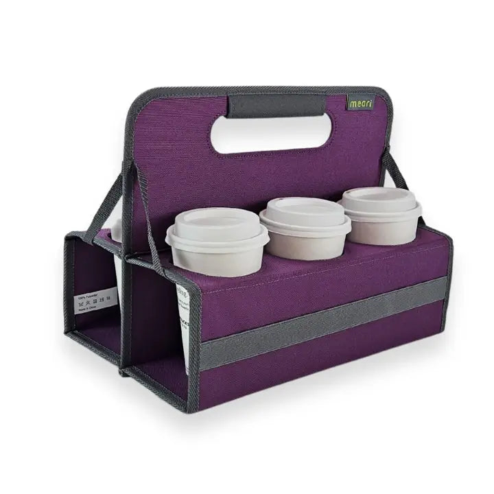 Reusable Drink Carriers, 4 & 6-Cup, Collapsible