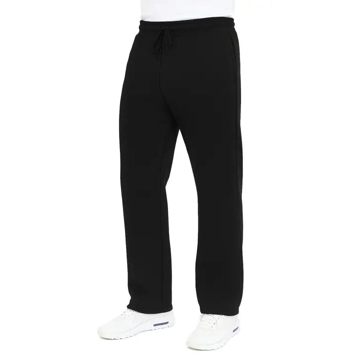 Men's Classic Heavyweight Fleece Sweatpants with Open Bottom