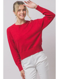 Crew Neck Basic Sweater Top