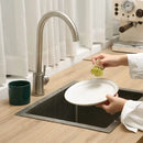 Eco Kitchen Cleaning Supplies - 1 Pack Bamboo Dish Brush