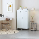 Industrial Metal Cabinet - Grey Green/Green/White