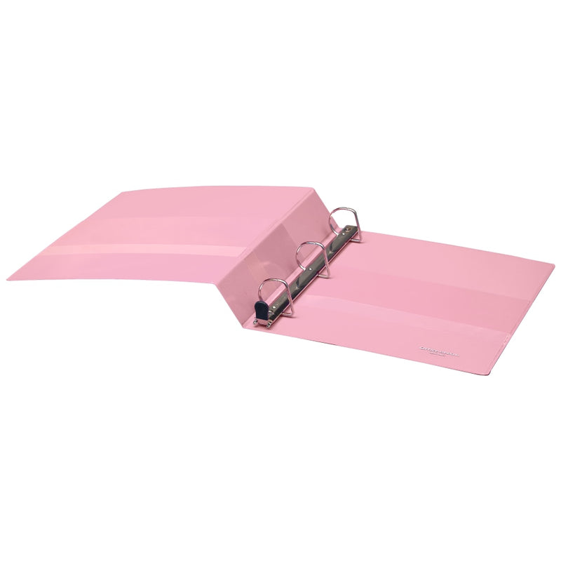 Heavy-Duty View 3-Ring Binder, 1 1/2" D-Rings, Pink