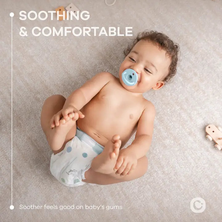 Baby Pacifier 5 Pack, 100% Food Garde Silicone By Comfy Cubs