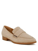 Durance Studded Genuine Suede Loafers - OutletSavings