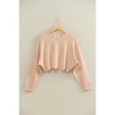 Drop-Shoulder Cropped Top