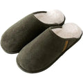 Roxoni Men's Warm Soft Furr House Memory Foam Slipper