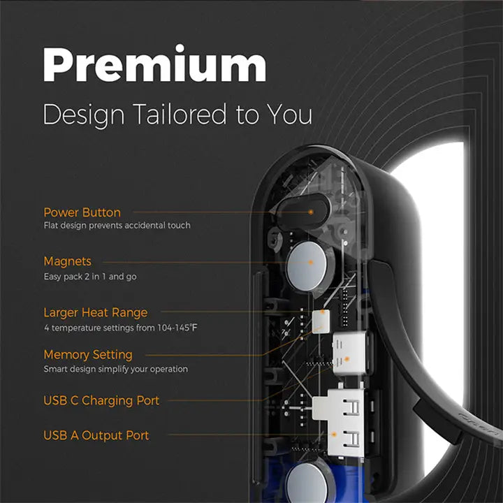 Ocoopa UT2S Magnetic 2 Pack Rechargeable Hand Warmers