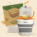 Collapsible Kitchen Compost Bin - 1 Gal Home Composter