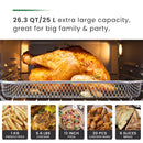 VAL CUCINA 10-in-1 Air Fryer Toaster Oven - Brushed Stainle