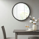 Round Iron Framed Wall Decor Mirror, Black