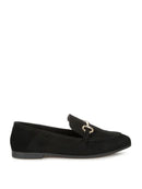 Kingsley Horsebit Embellished Loafers - OutletSavings