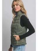 Ultra Lightweight Padded Puffer Vest w/ Pouch - OutletSavings