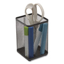 TRU RED Wire Mesh Jumbo Pencil Holder, 4.33 x 4.33 x 6.69, Black