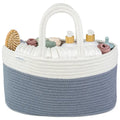 Rope Diaper Caddy Organizer 8.5" X 15" X 8" By Comfy Cubs