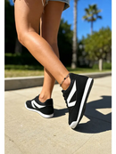 Tibala Padded Collar Lace-Up Sneakers