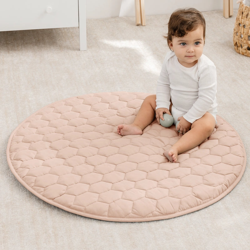 Premium Play Mat, Quilted Baby Mat For Floor By Comfy Cubs