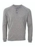 Men's Henley Long Sleeve Tee