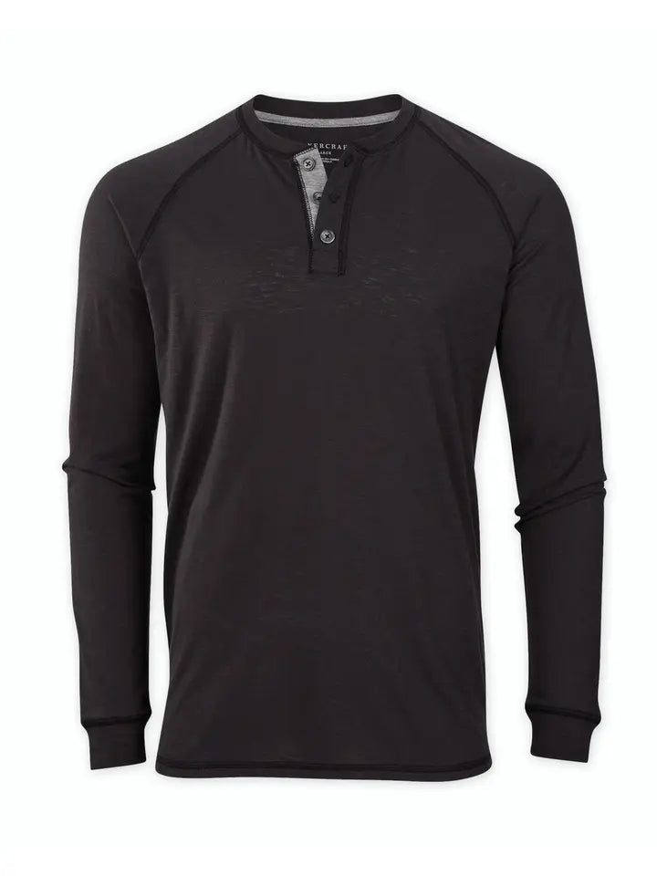 Men's Henley Long Sleeve Tee